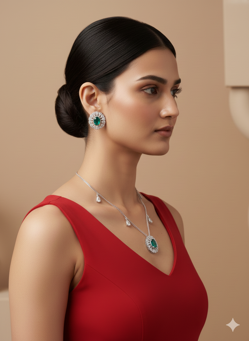 Emerald Radiance Swarovski Crystal Set