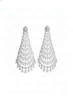 Elegant Long American Diamond Dangler Earrings