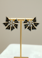 Art Deco Luxe Floral Studs