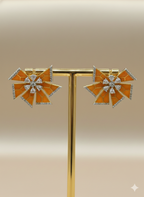 Art Deco Luxe Floral Studs