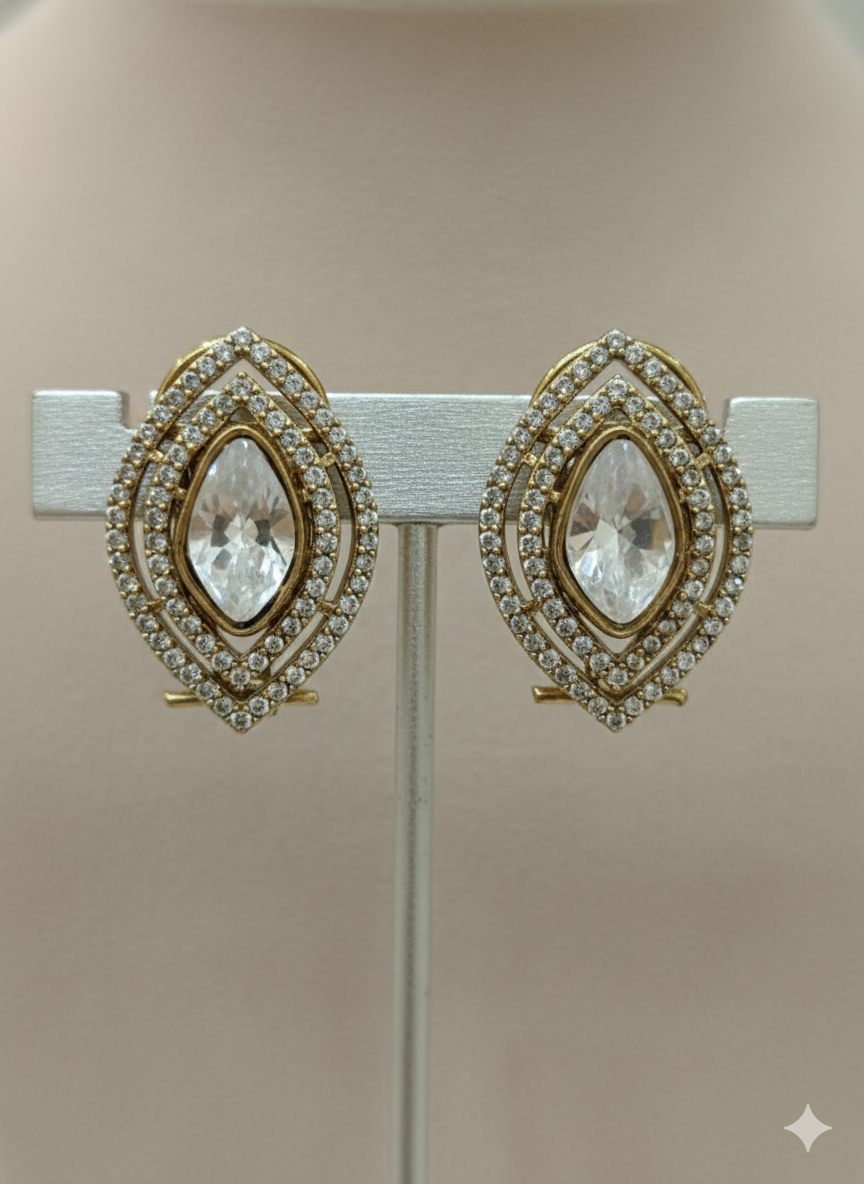 ✨ Antique Kundan Grace Studs ✨