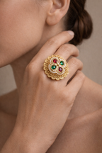 Heritage Gold-Plated American Diamond Finger Rings