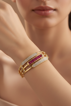 Ruby Line Elegance Bracelet