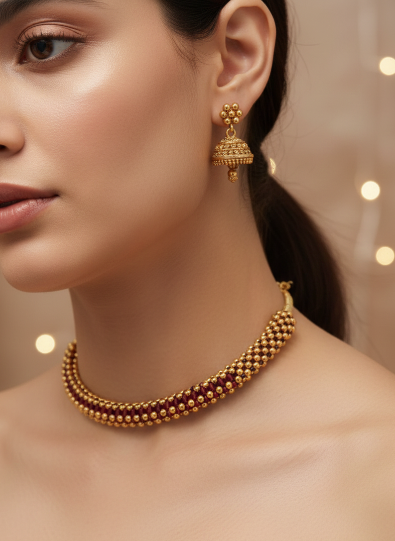 Timeless Maharashtrian Thushi Set