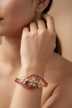 Ruby Bloom American Diamond Bracelet