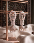 Rose Gold Polish Premium Jhumki Earrings