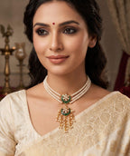 Pearl & Kundan Heritage Choker Necklace
