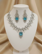Blue Mist Diamond Necklace Ensemble