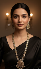 Dual-Tone Silver Replica Heirloom Necklace Set