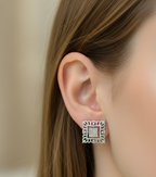 ✨ Regal Square American Diamond Studs ✨