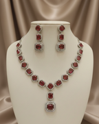 Ruby Elegance Necklace Set
