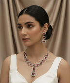 Ruby Elegance Necklace Set