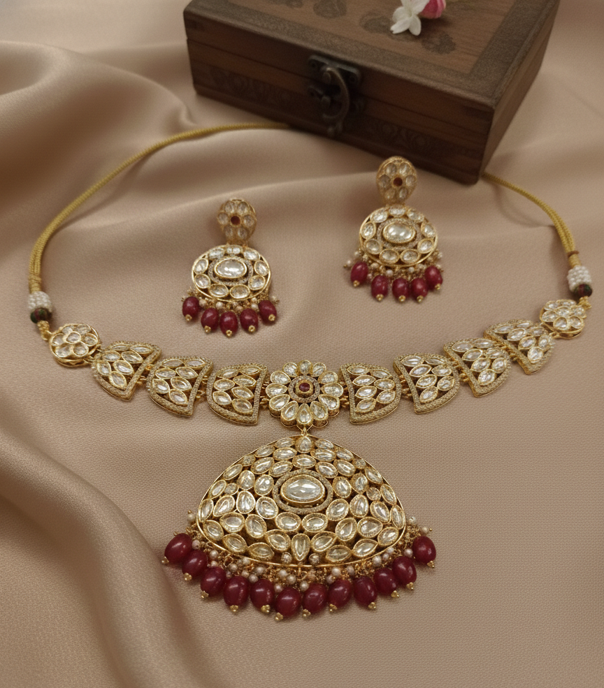 Zeenat-e-Royal Kundan Choker Set