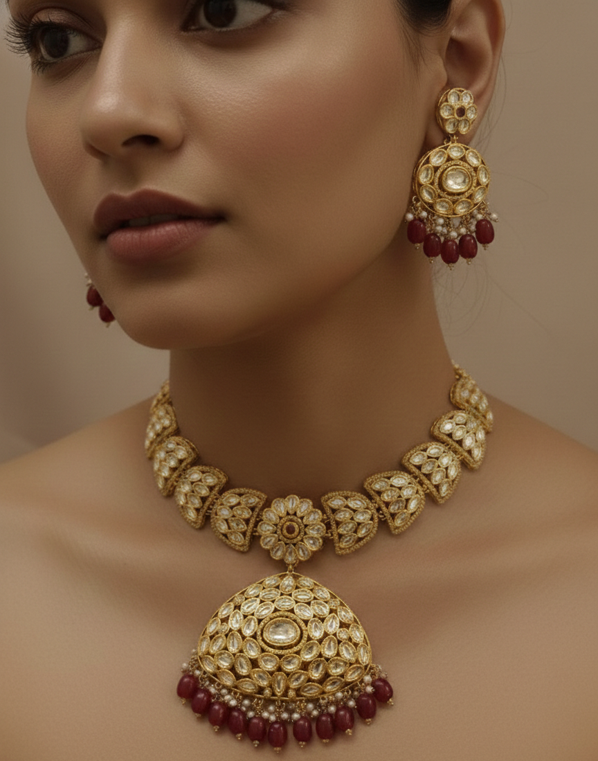 Zeenat-e-Royal Kundan Choker Set