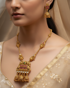 Rajwada Heritage Gold-Plated Kundan Necklace Set
