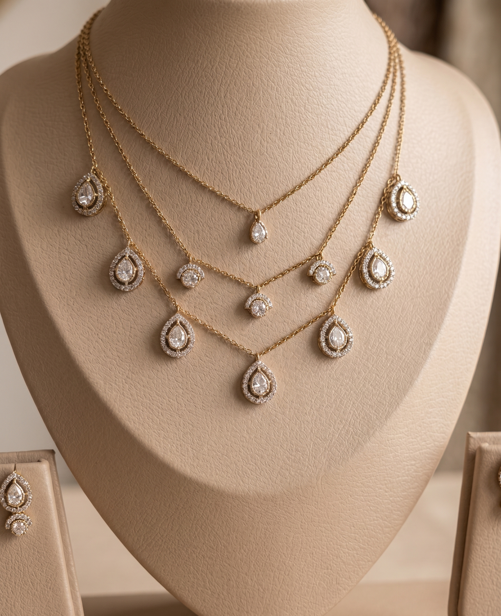 Mehendi Glow Layered Kundan Necklace Set