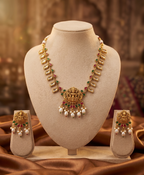 ✨ Divine Temple Necklace Set – Matt Polish ✨