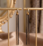 Western Imported Anti-Tarnish Chain Drop Earrings – Minimal & Elegant