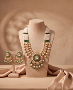 Emerald Royale Moissanite Kundan Set ✨