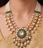 Emerald Royale Moissanite Kundan Set ✨
