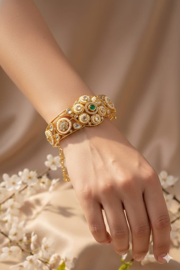 Floral Heirloom Kundan Bracelet