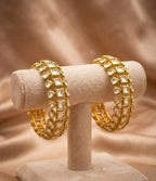 Royal Kundan Gold Plated Openable Kada