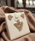 18K Gold-Plated Designer Pendant Set