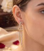 Luxe American Diamond Statement Danglers