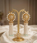 Heritage Kundan Pearl Tassel Earrings