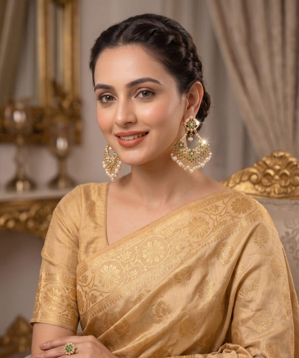 Royal Radiance Jadau Earrings