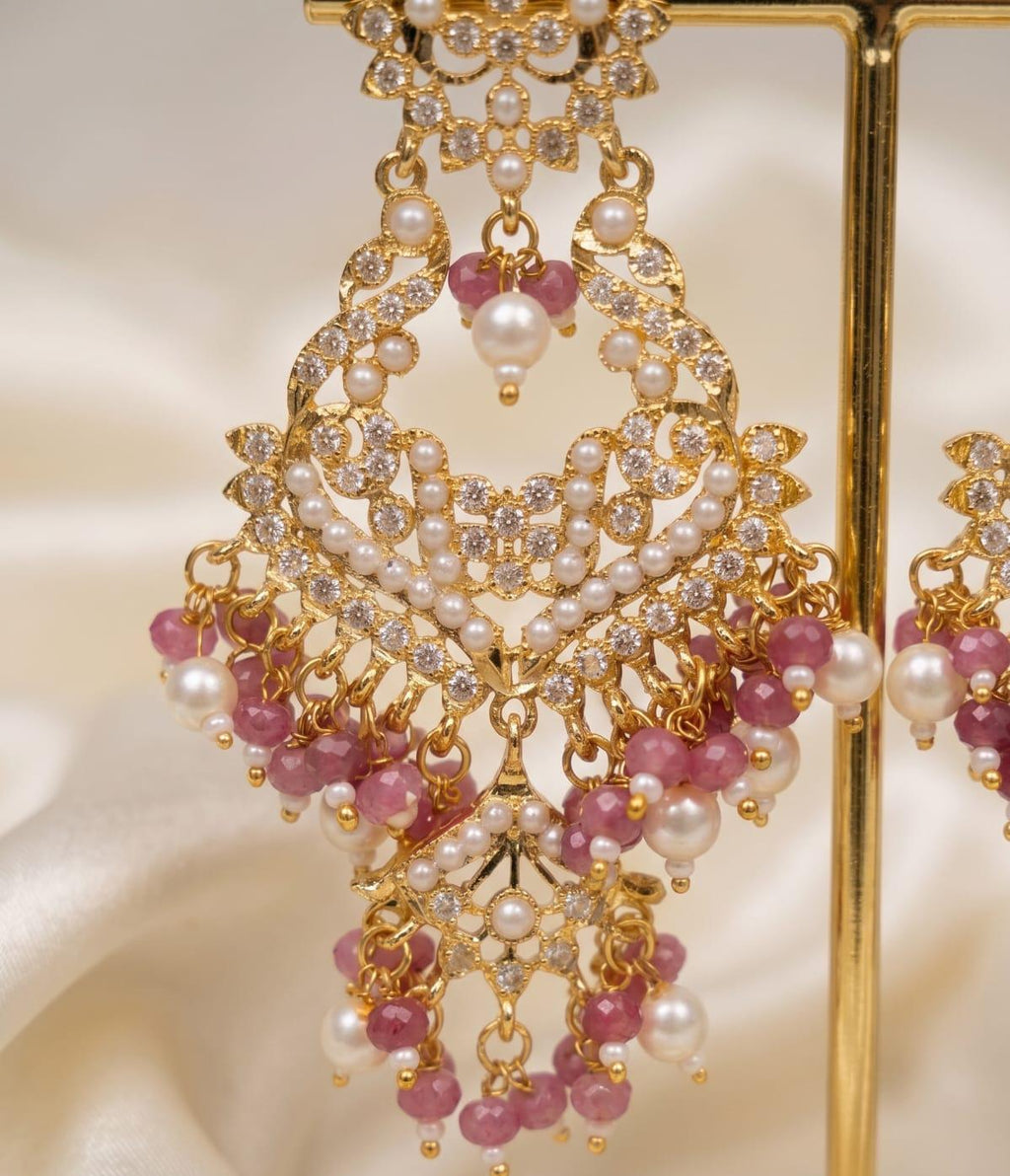 Maharani Royale Jadau Earrings | Grand Statement Elegance