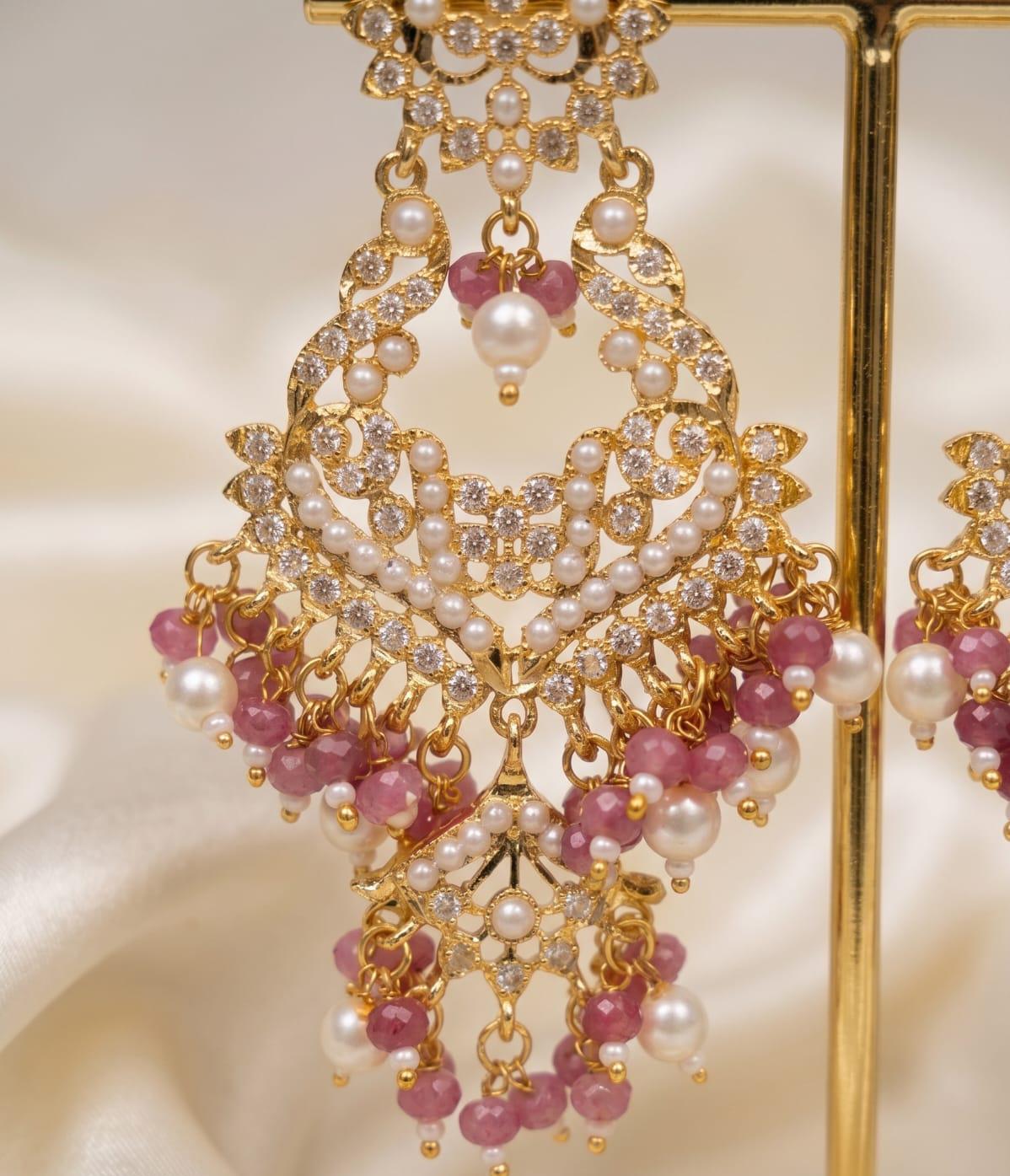 Maharani Royale Jadau Earrings | Grand Statement Elegance