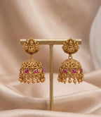 Royal Small Ruby Jhumki Earrings