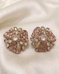Blush Royale Kundan Studs — elegant, premium, and perfectly suited to the soft baby-pink stones.