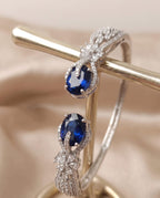 Sapphire Royale Front-Openable Bracelet