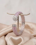 Rosé Luxe Imported Nano Setting Front-Openable Bracelet