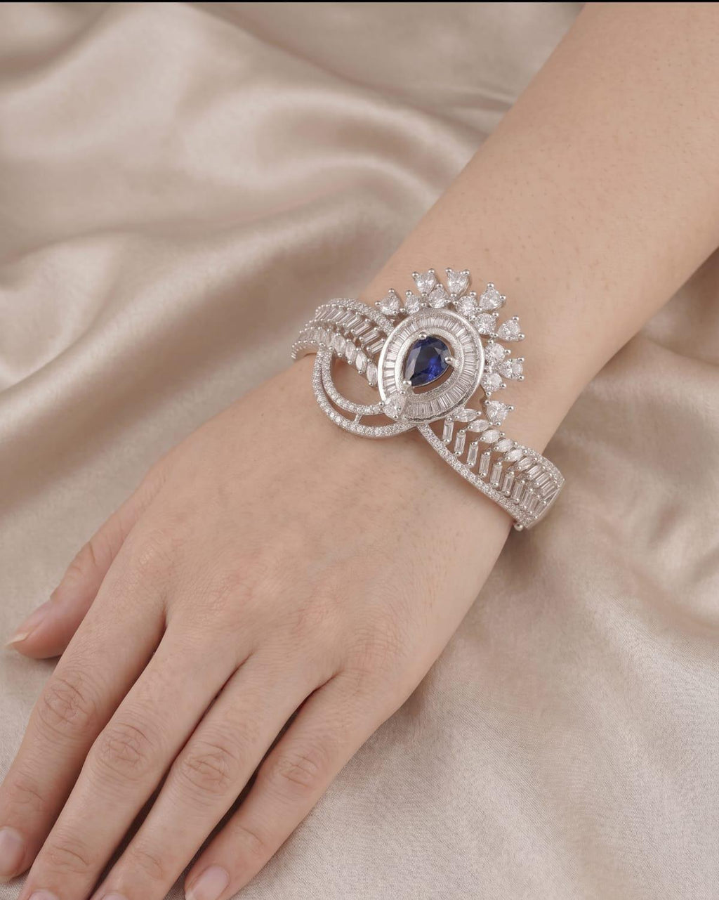 Royal Sapphire American Diamond Bracelet