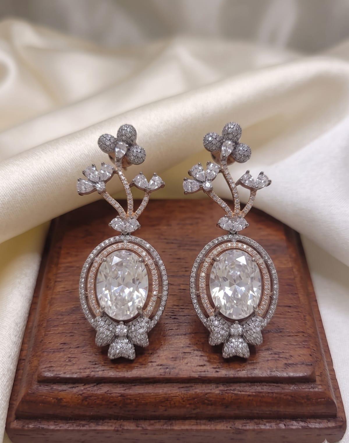 Victoria Polish American Diamond Earrings