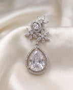 Elegant Floral American Diamond Earrings