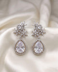Elegant Floral American Diamond Earrings