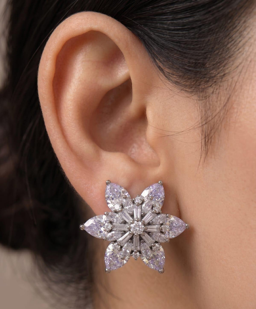 Floral Luxe American Diamond Studs