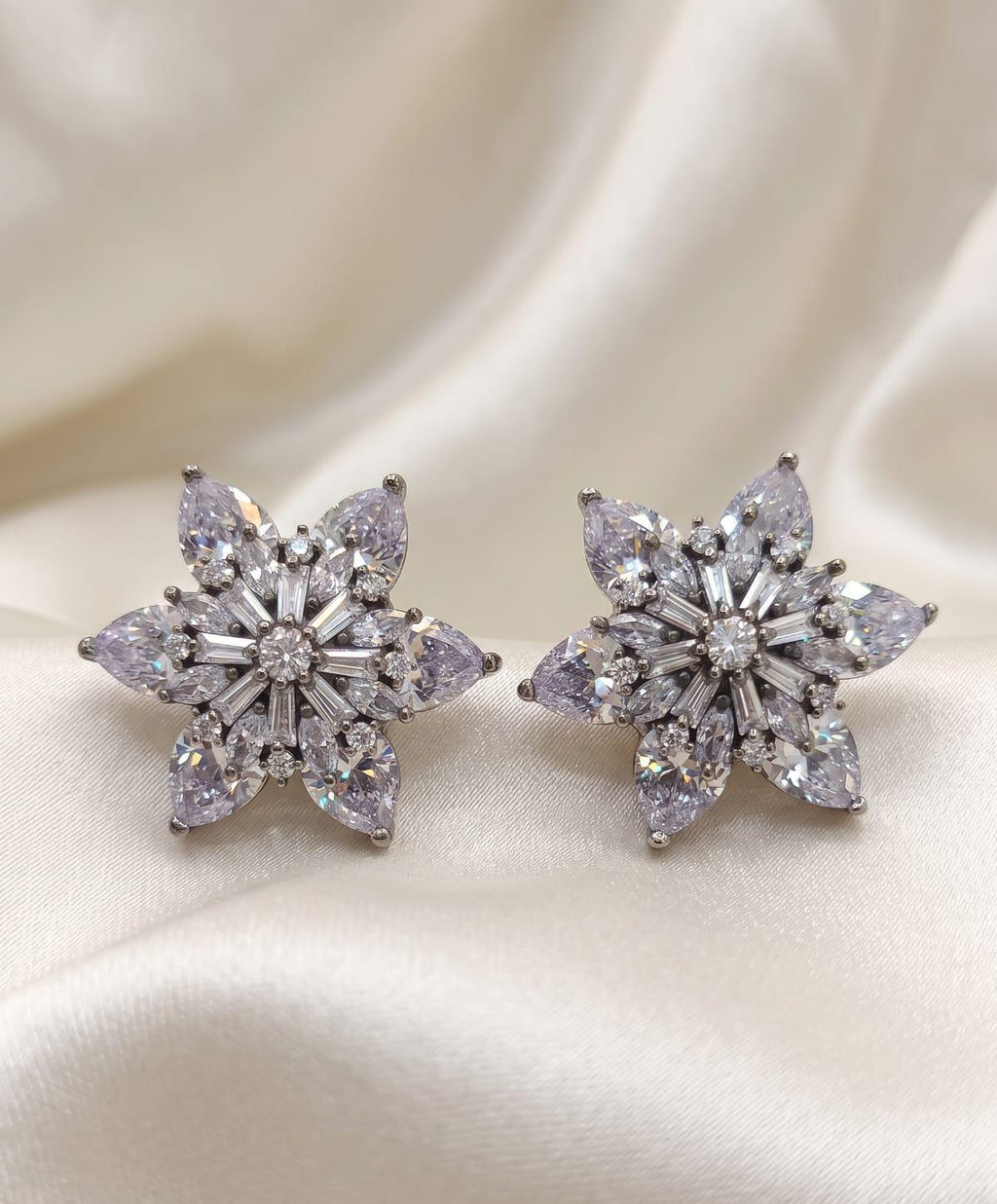 Floral Luxe American Diamond Studs