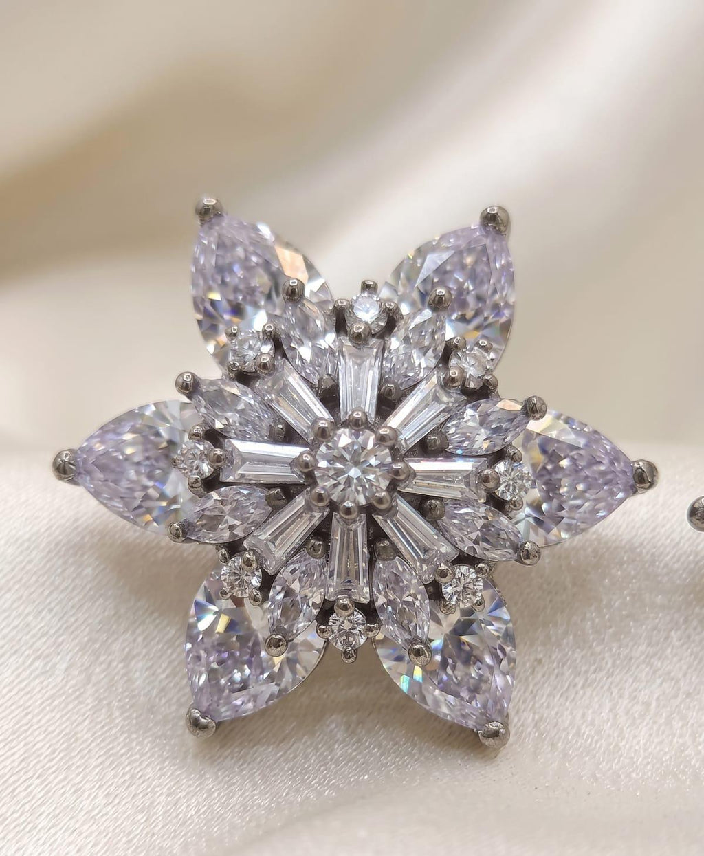 Floral Luxe American Diamond Studs