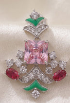 Blush Emerald Luxe Imported AD Earrings