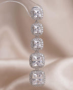 Classic Solitaire Drop American Diamond Earrings