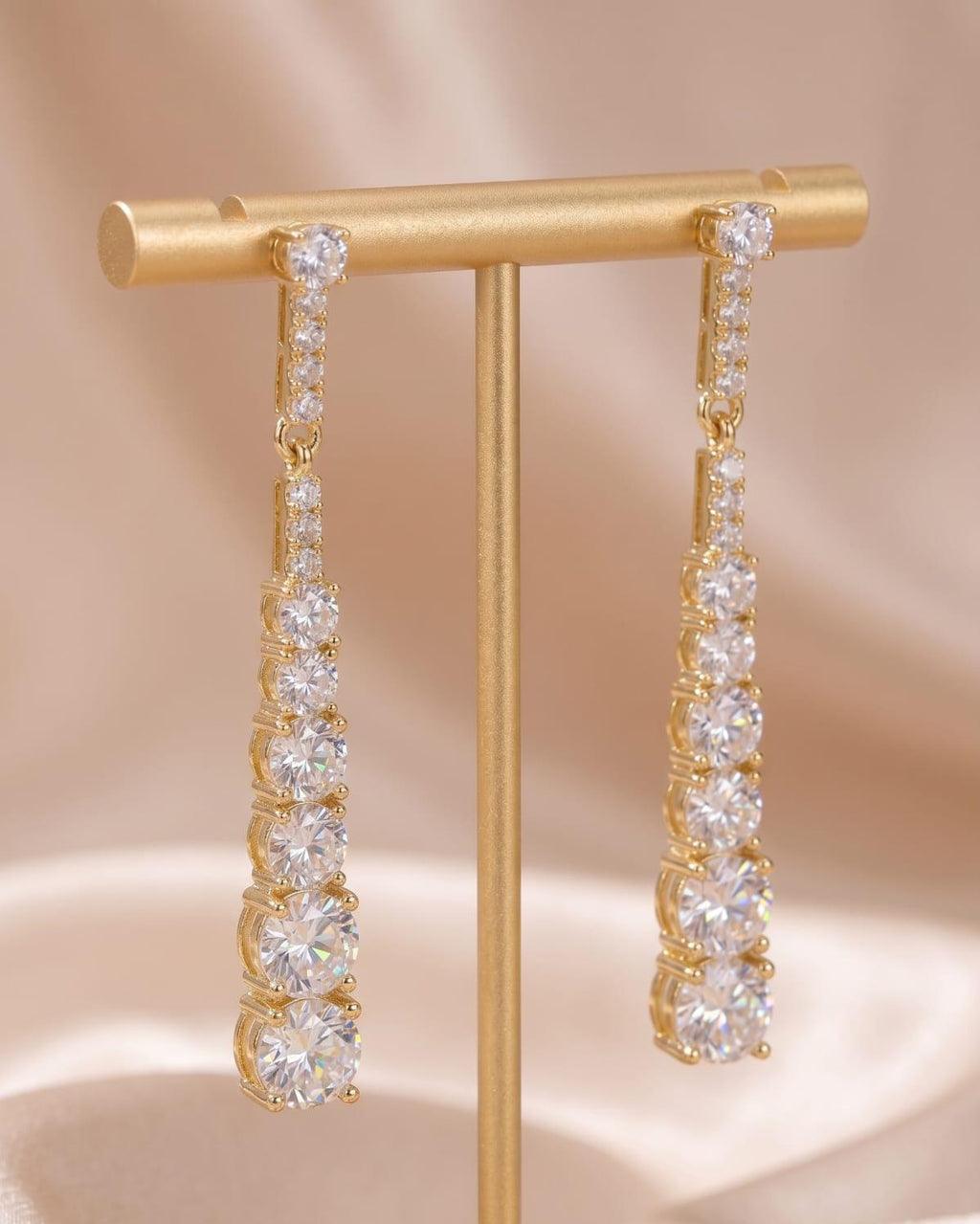 Anti-Tarnish Western AD Earrings
