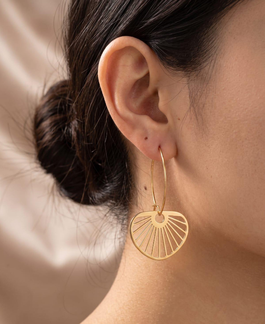 Anti-Tarnish Sunburst Earrings