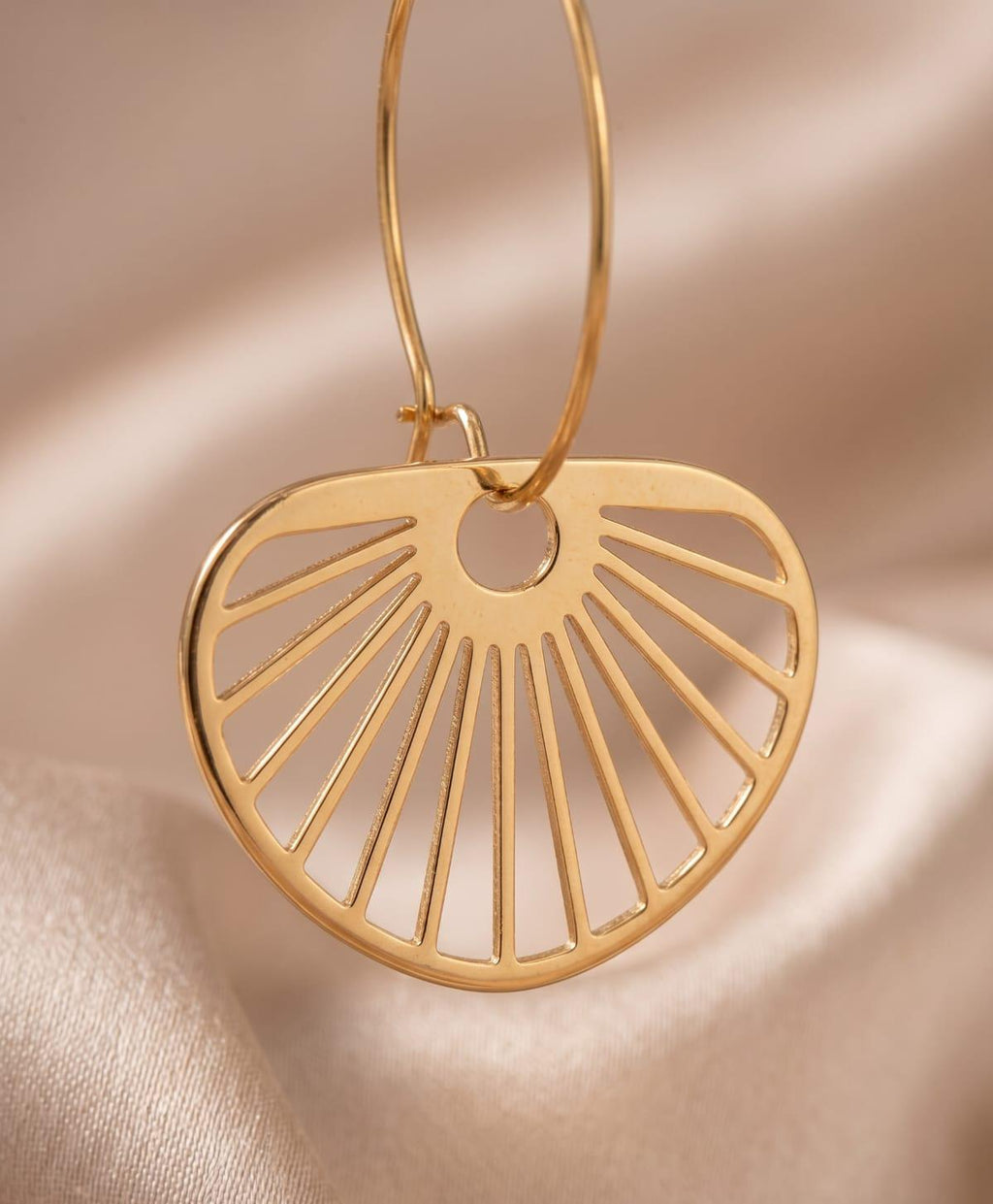 Anti-Tarnish Sunburst Earrings