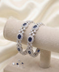Sapphire Oval AD Bangles