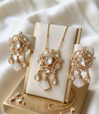Regal Mother of Pearl Kundan Set